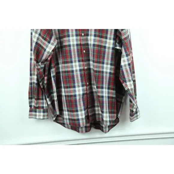 Ralph Lauren XL Blaire Shirt Vintage Plaid Oversized Preppy Heritage 90s Logo - Picture 4 of 8